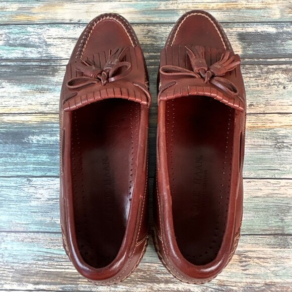 Cole Haan Kiltie Loafers Mens Size 11M Brown Leather Dress Work Formal Tassel - Picture 4 of 11